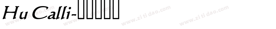 Hu Calli字体转换